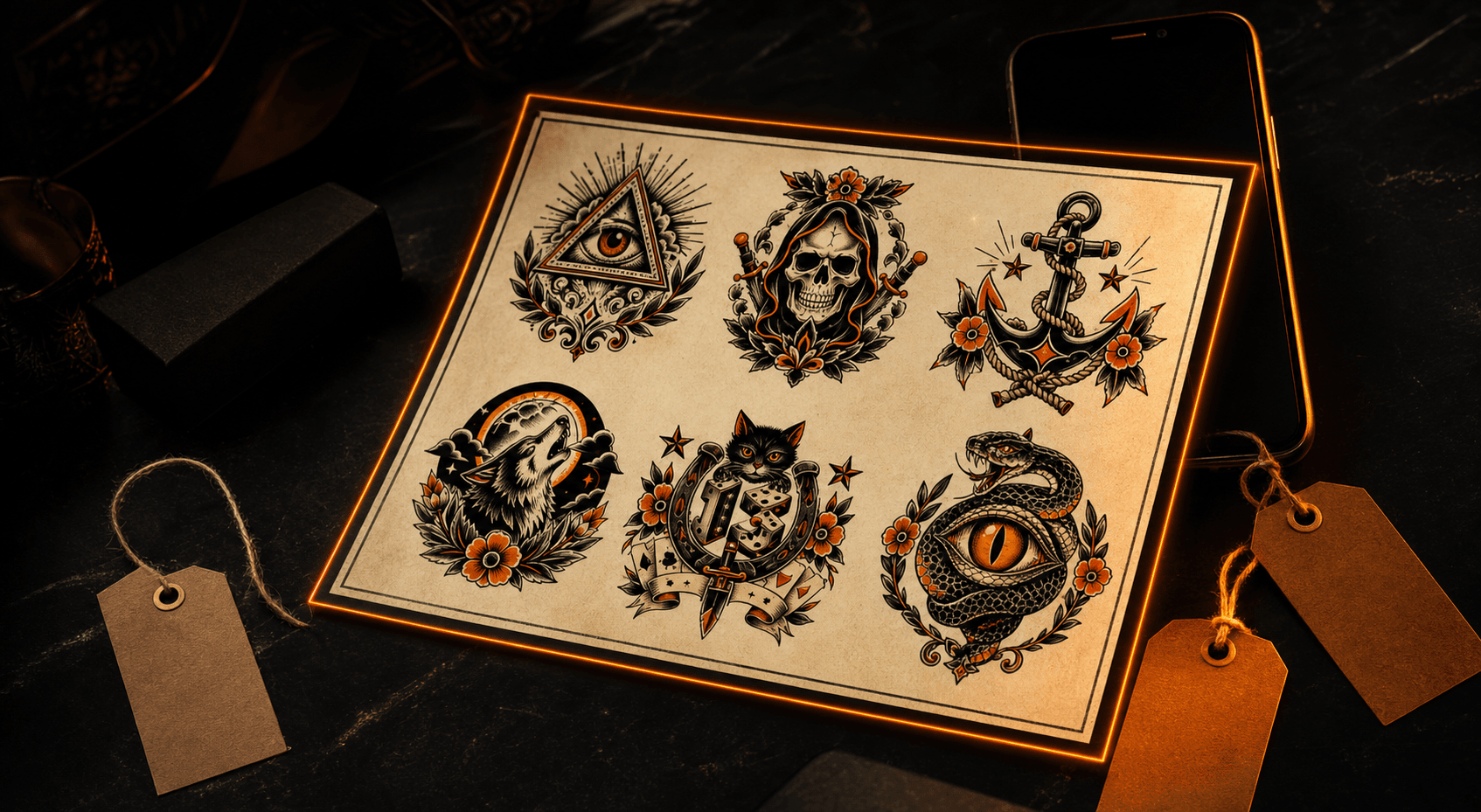 How to sell tattoo flash online without turning your art into random content. culture story image